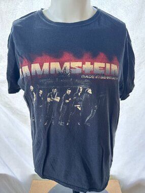 Rammstein Till Lindemann Richard Kruspe Men's Black Shirt Large Shirt Keya Europ